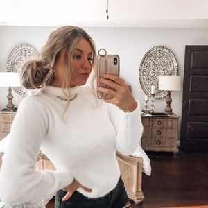 White Turtle Neck Sweater